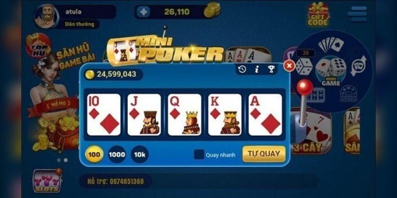 Tận hưởng mini poker tại Win79

 