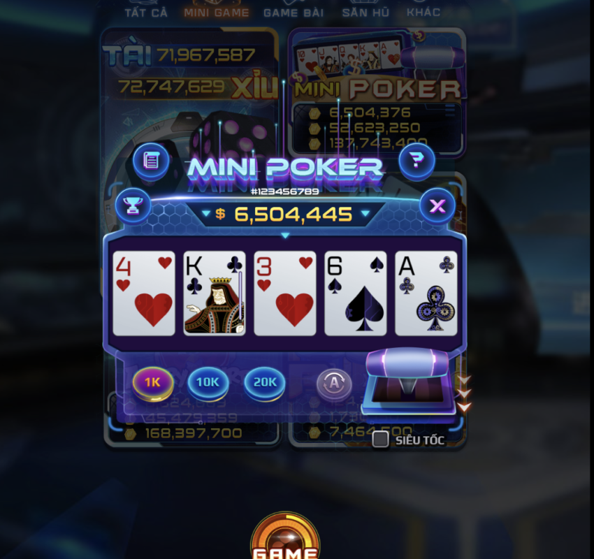 Những thuật ngữ quan trọng xuất hiện trong Mini Poker Win79